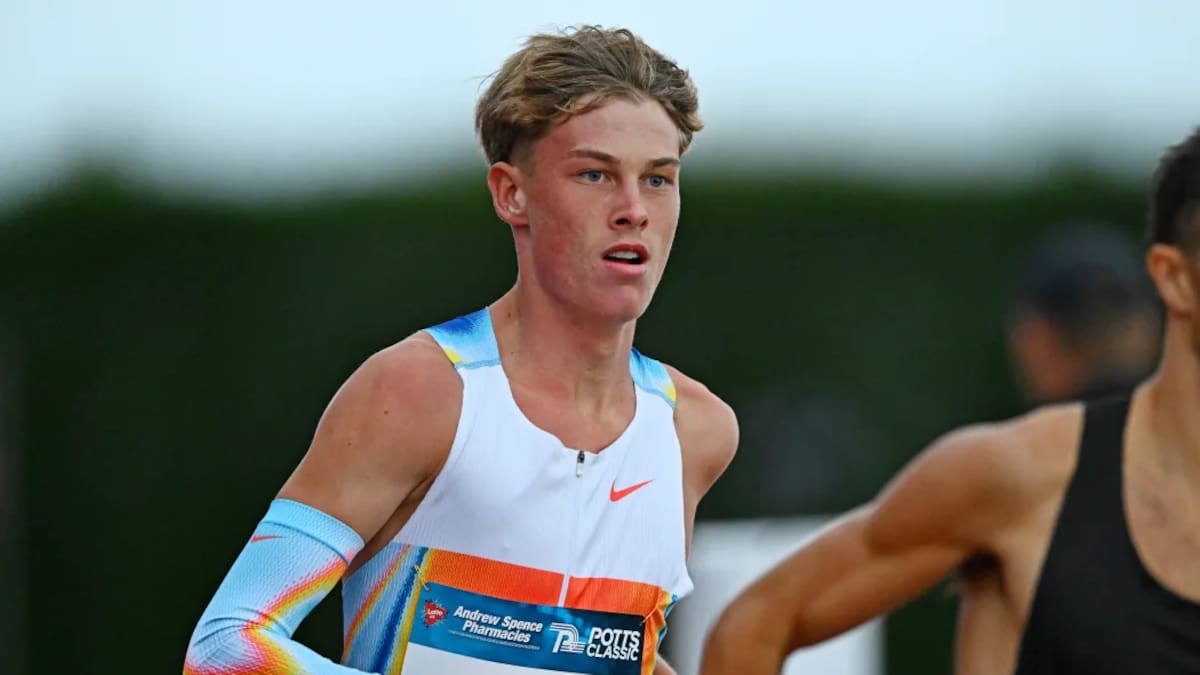 Teen athletics star Sam Ruthe smashes mile world record for his age