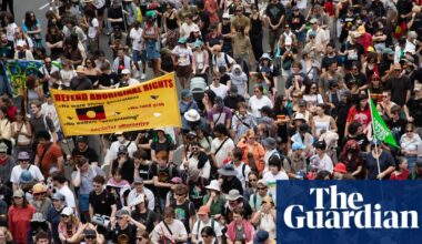Invasion Day: police clear Perth protest site amid reports of ‘threat’ as huge marches held across Australia | Indigenous Australians