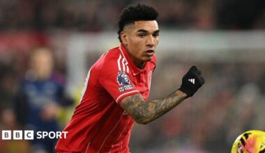 Igor Jesus playing for Nottingham Forest.