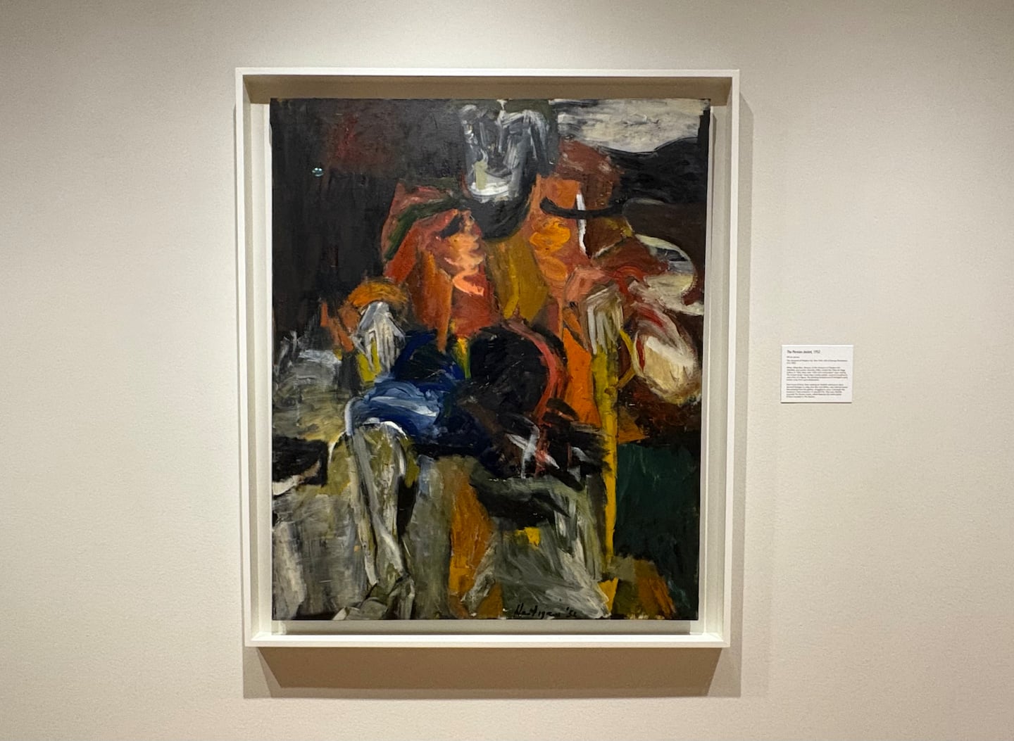 Grace Hartigan, "The Persian Jacket," 1952, at the Portland Museum of Art.