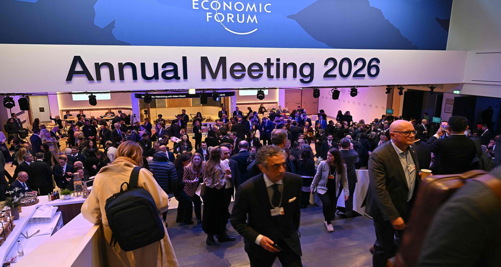 Visitors attend the World Economic Forum (WEF) annual meeting in Davos on January 20, 2026. The World Economic Forum takes place in Davos from January 19 to January 23, 2026. Photo: AFP