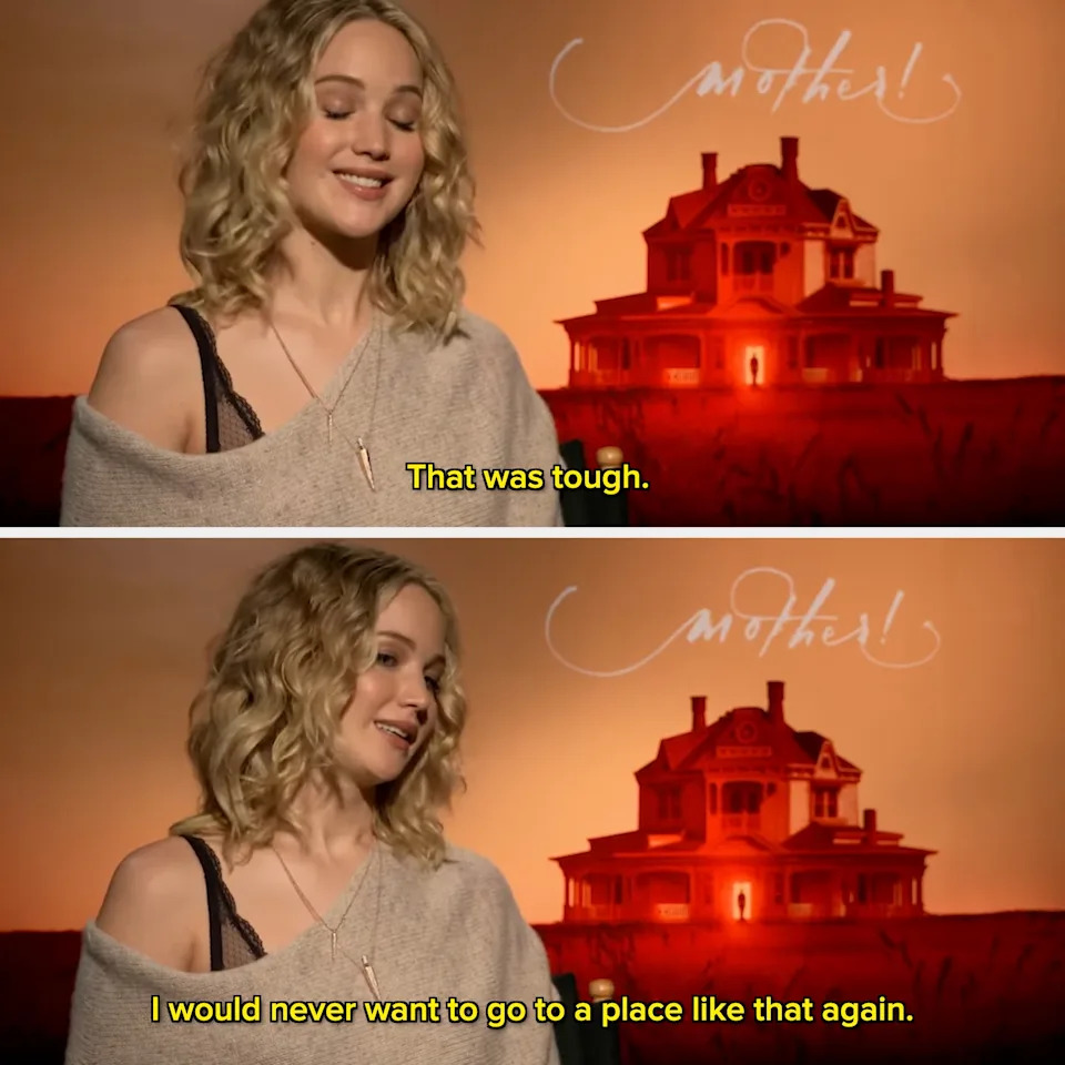 Actor in an interview discussing a challenging experience related to a past project