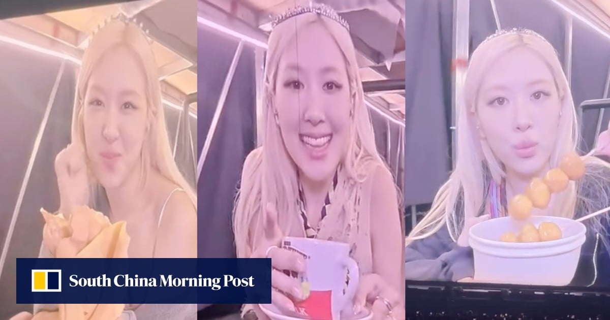 What were lead singer Rosé’s local snack choices at Blackpink’s Hong Kong shows?
