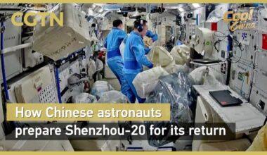 How Chinese astronauts prepare Shenzhou-20 for its return - news.cgtn.com