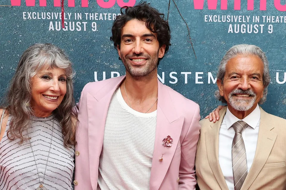 Justin Baldoni with parents Sharon and Sam Eric Charbonneau/Getty