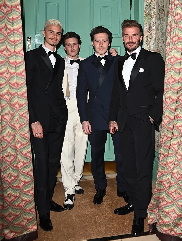 David Beckham, Brooklyn Beckham, Romeo Beckham, Cruz Beckham