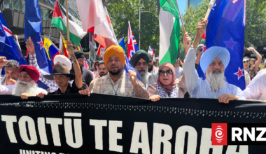 Two protests in Auckland's CBD monitored by police with cordons, road closures