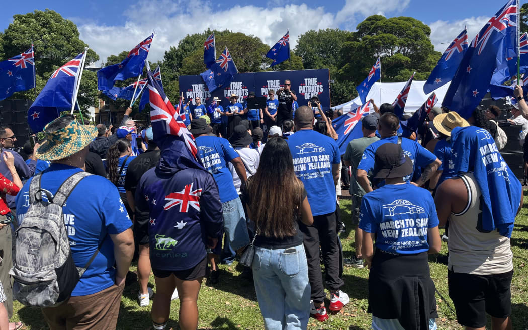 Destiny Church affiliated rally in Auckland on 31/01