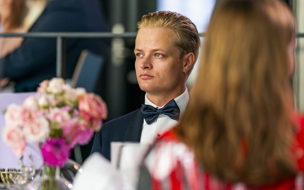 (FILES) Picture taken on June 16, 2022 in Oslo, Norway, shows Marius Borg Høiby, son of Norwegian Crown Princess Mette-Marit. In the biggest scandal to rock Norway's monarchy, the son of Crown Princess Mette-Marit goes on trial on February 3, 2026, accused of raping four women and dozens of assaults and drug offences. Marius Borg Hoiby, Mette-Marit's 29-year-old son from another relationship before she married Crown Prince Haakon, has been charged with a total of 38 crimes, some of which date back to 2018.