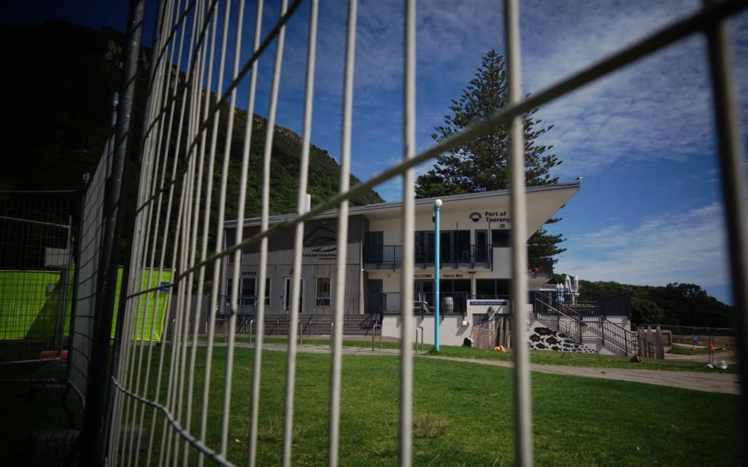 The Mt Maunganui Surf Lifesaving Club building.