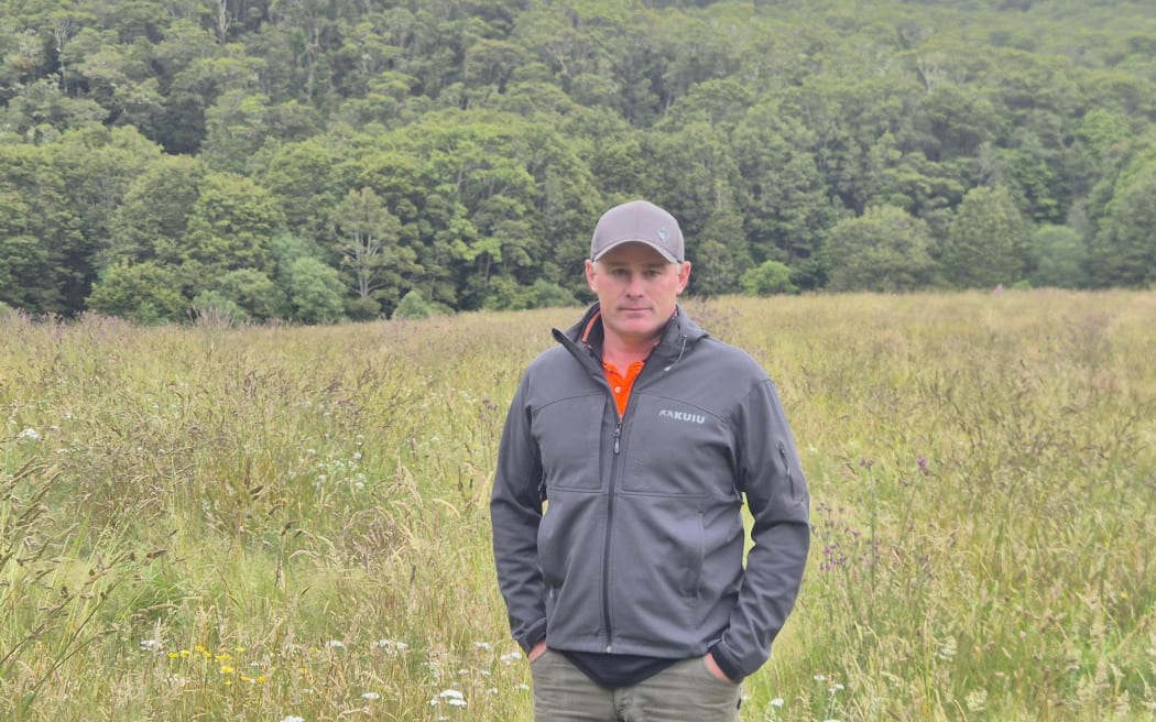 Forest manager Josh Cairns, of Southern Forests, at Ingka's Wisp Hill.