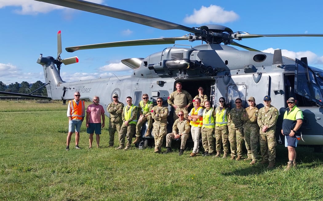 Tairāwhiti Civil Defence says more than 25 military troops are expected to be on the ground in flood-damaged East Coast communities - Te Araroa and Wharekahika Hicks Bay.