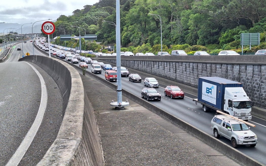 Heavy traffic on State Hughway 2 and Hutt Rd at Dowse interchange at 5.40pm earlier this week.