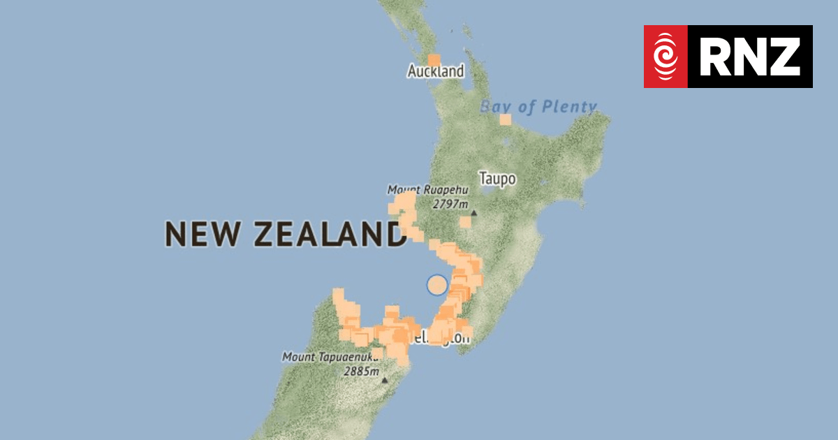 Magnitude 4.5 earthquake shakes lower North Island