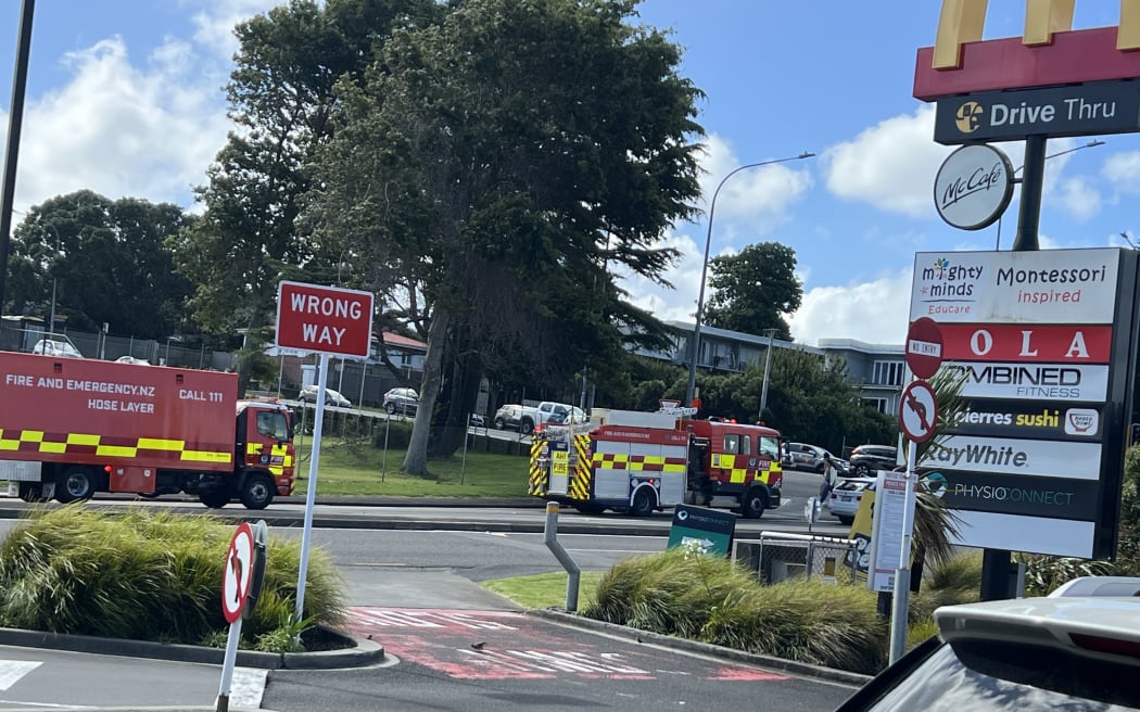 Fire trucks in Mt Wellington, on Sunday 25 January, 2026.