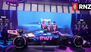 The only way is up for Alpine as new F1 car launched on a cruise liner