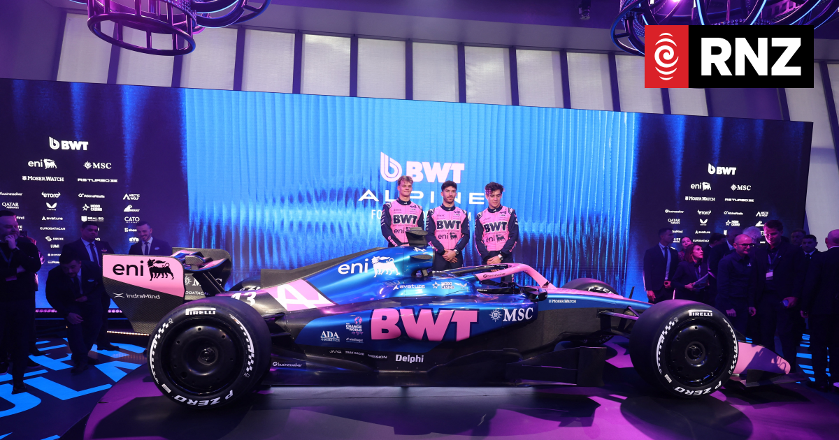 The only way is up for Alpine as new F1 car launched on a cruise liner