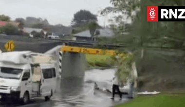 Campervan roof torn off at NZ's most notorious rail bridge