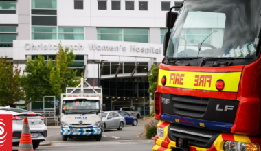 Fire crews put out blaze at Christchurch Hospital