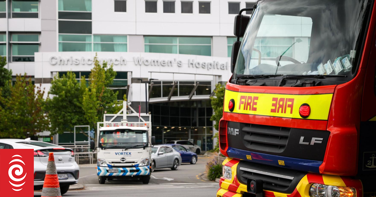 Fire crews put out blaze at Christchurch Hospital
