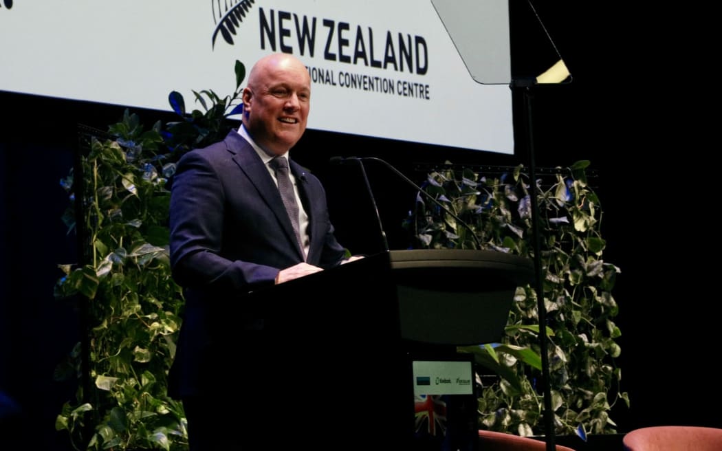 PM Christopher Luxon gives State of the Nation speech in Auckland on 19 January.