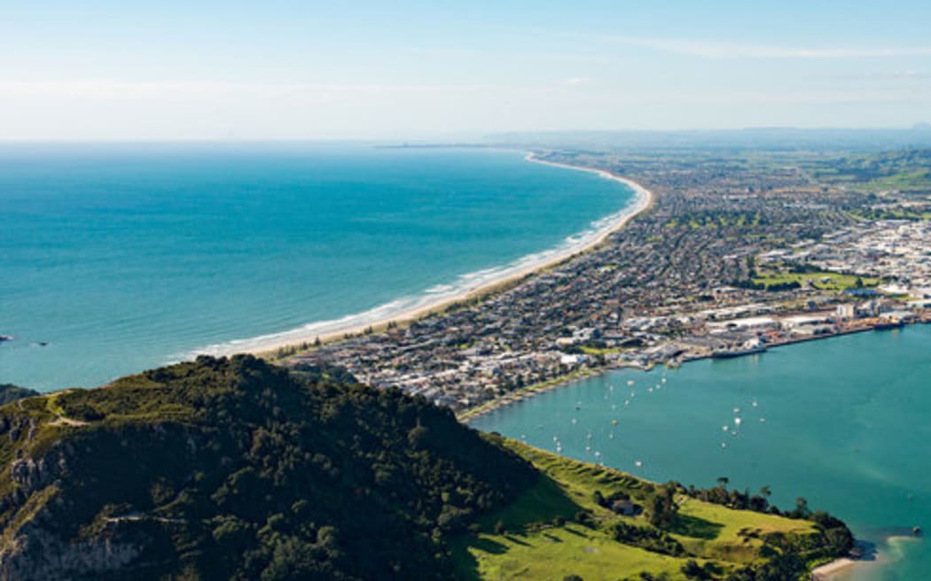 The view over Mount Maunganui.