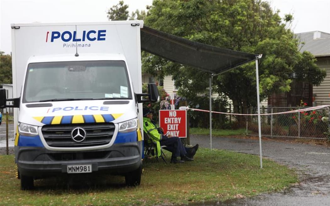 Scene of the Waitārere shooting.
