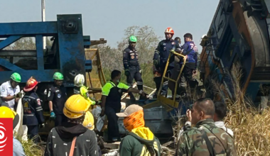 Crane collapse derails train in Thailand, killing 22: police