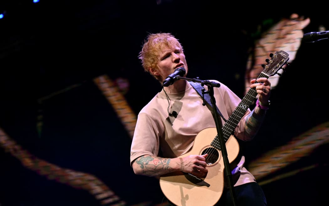 BOSTON, MASSACHUSETTS - DECEMBER 14: Ed Sheeran performs during iHeartRadio KISS108's Jingle Ball 2025 Presented By Capital One at TD Garden on December 14, 2025 in Boston, Massachusetts. Paras Griffin/Getty Images for for iHeartRadio/AFP (Photo by Paras Griffin / GETTY IMAGES NORTH AMERICA / Getty Images via AFP)