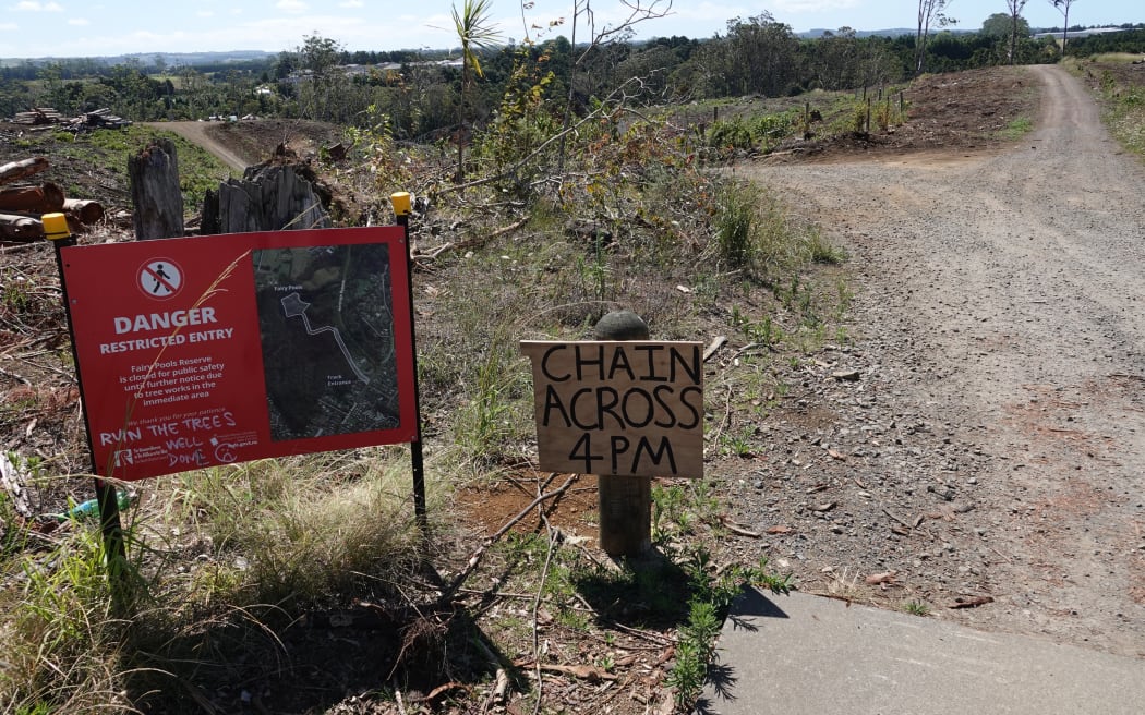 In recent days, when no tree felling is taking place, the access road to Fairy Pools has been open – though the council sign says it is still officially closed.