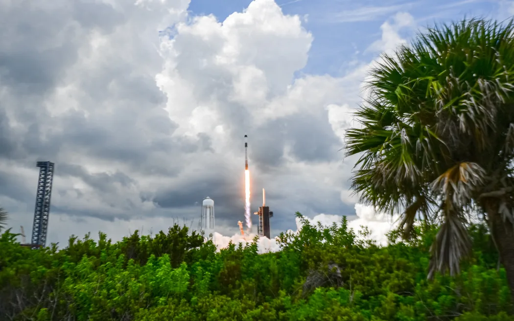 A SpaceX Falcon 9 rocket with the Crew Dragon capsule Endeavour carrying the Crew-11 mission lifts off from Launch Complex 39A at NASA’s Kennedy Space Center in Florida on August 1, 2025. NASA and SpaceX launched a four-member crew to the International Space Station (ISS) on Friday for the latest research expedition to the orbiting laboratory. American astronauts Zena Cardman and Mike Fincke, Japan's Kimiya Yui, and Roscosmos cosmonaut Oleg Platonov lifted off at 11:43 am aboard a SpaceX Crew Dragon capsule mounted on a Falcon 9 rocket from Kennedy Space Center in Florida. (Photo by CHANDAN KHANNA / AFP)