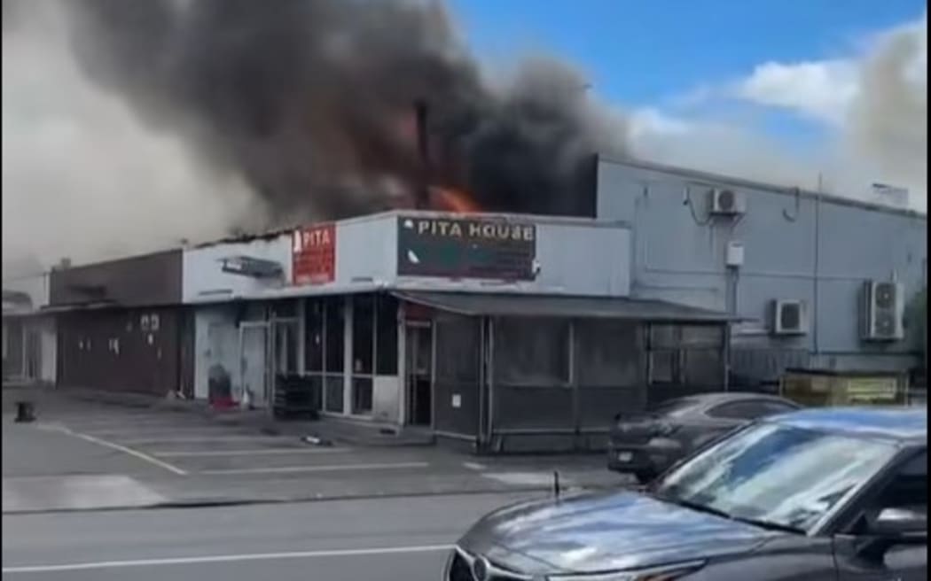 Fire at Pita House in Auckland's Pakuranga.