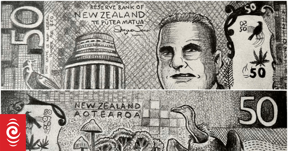 Court rejects climate protester's hand-drawn $50 note featuring Shane Jones