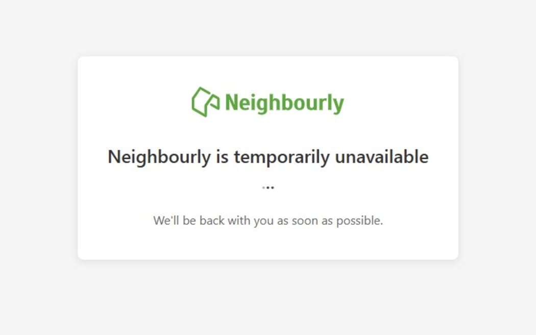 Neighbourly is temporarily unavailable following a potential data breach.