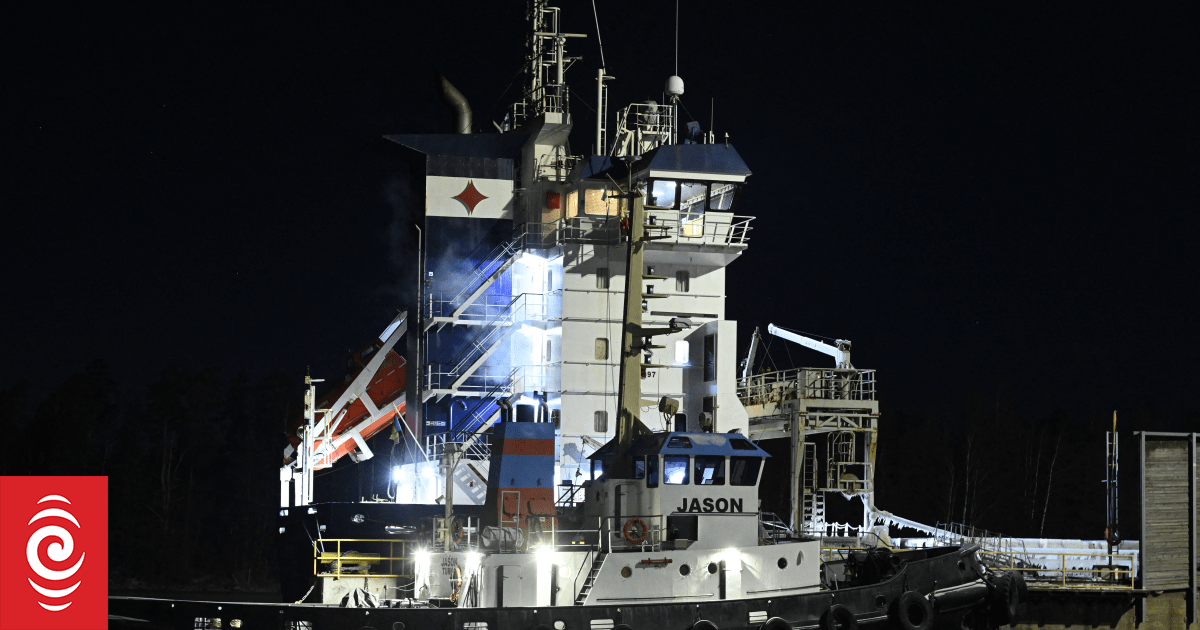 Finland seizes ship sailing from Russia after suspected cable sabotage in Baltic Sea