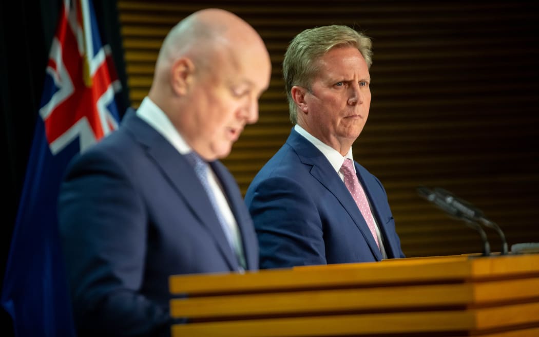 Prime Minister Christopher Luxon and Trade Minister Todd McClay announce a free trade agreement with India.