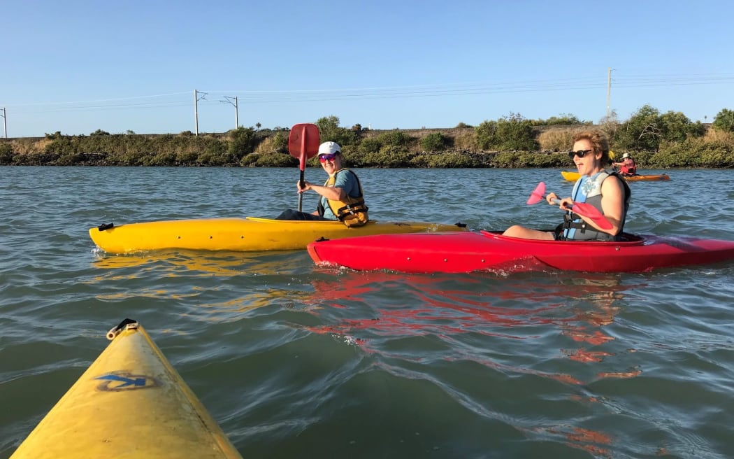 A community group in Hobson Bay, just east of the city centre, says the council is responding too slowly to the flood of faeces. Rain or shine, local woman Margot Nicholson (right) said sewage was a regular sight.