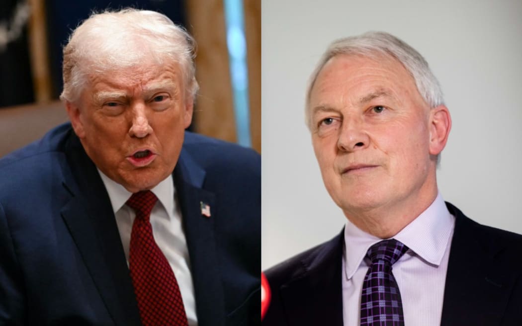 Donald Trump and Phil Goff.