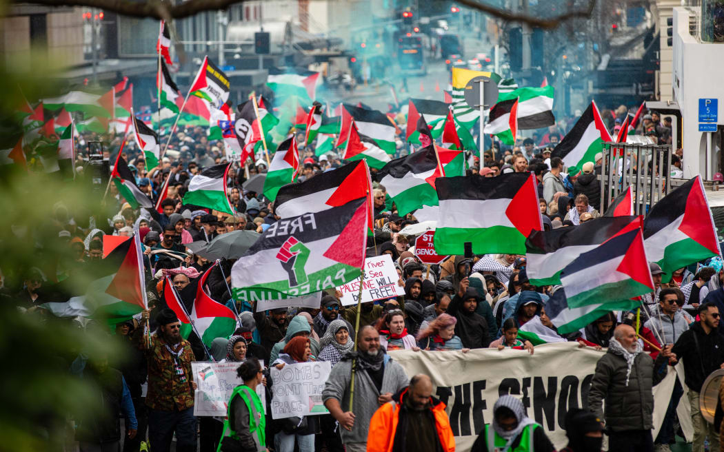 Thousands demand sanctions against Israel in Auckland Pro-Palestine Protest