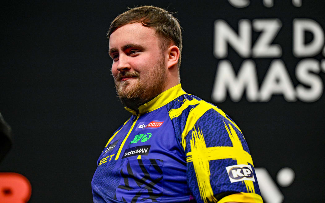 English darts player Luke Littler.