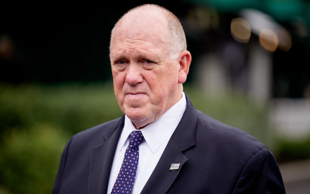 WASHINGTON, DC - MAY 29: White House border czar Tom Homan takes a question from members of the media as he walks back towards the West Wing of the White House following a television interview on May 29, 2025 in Washington, DC. During the interview, Homan praised U.S. President Donald Trump for securing the border.   Andrew Harnik/Getty Images/AFP (Photo by Andrew Harnik / GETTY IMAGES NORTH AMERICA / Getty Images via AFP)