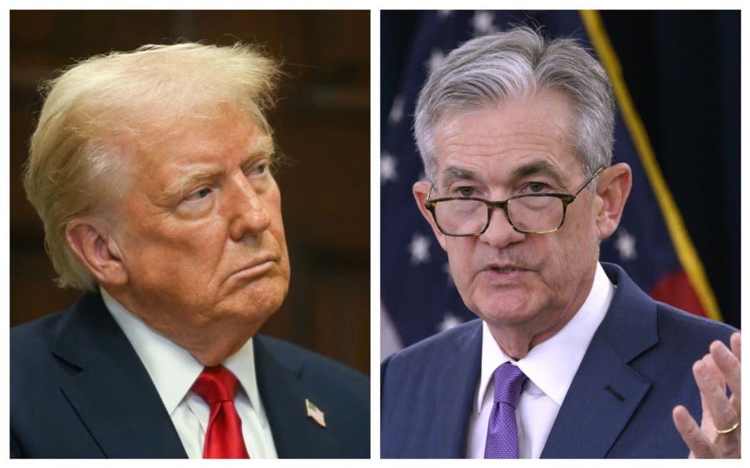 Donald Trump and Jerome Powell