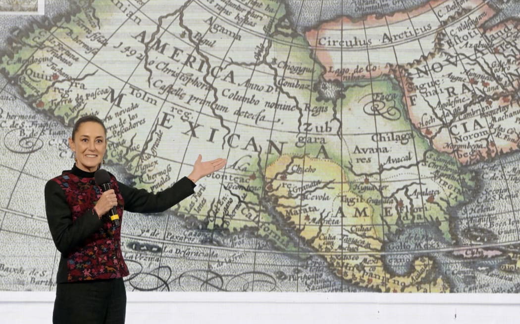 Mexico's President Claudia Sheinbaum suggests the United States should be called ‘Mexican America’, in response to Trump's proposal to rename the Gulf of Mexico, on January 8.