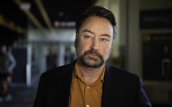 Labour's Reuben Davidson arrives at Wellington Airport on 16 October 2023 following the election at the weekend.