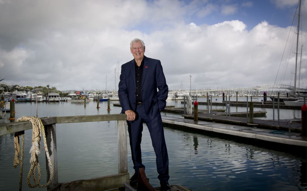 Sir Bob Harvey, chairman of Waterfront Auckland. 12 Questions. 17 March 2014 New Zealand Herald Photograph by Sarah Ivey
NZH 18Mar14 -  Bob Harvey says he is fitter than he's ever been, and slimmer, having left the Waitakere mayoralty overweight.  Picture / Sarah Ivey