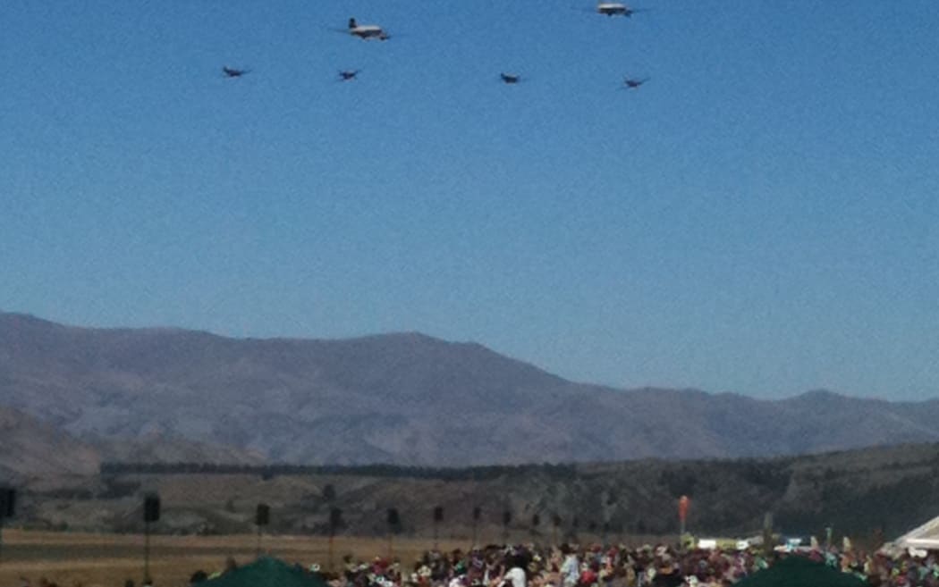 Aircraft entertain the crowd at Warbirds over Wanaka.