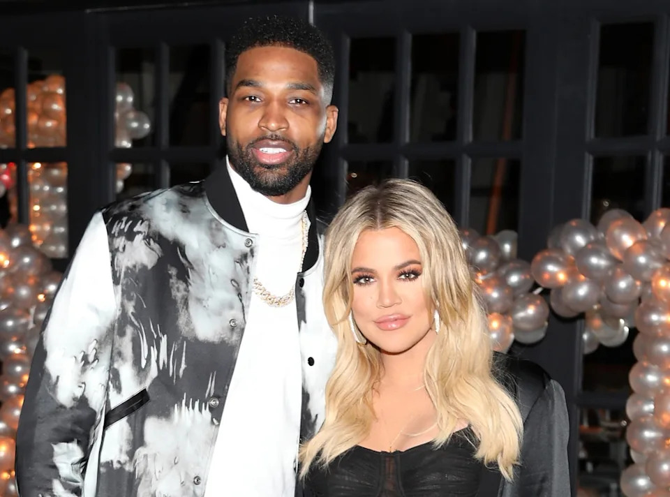 <p>Tristan Thompson & Khloe Kardashian</p>