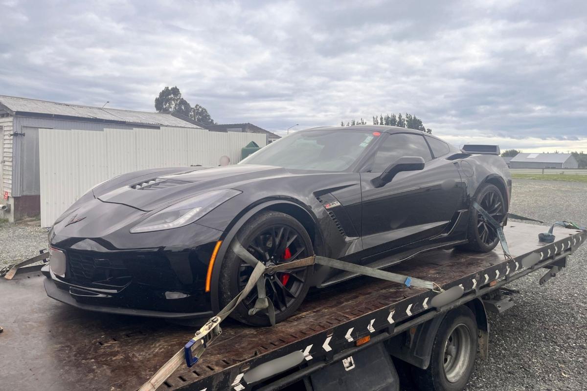 63-year-old busted for high-speed joyride and burnouts in $160k Corvette