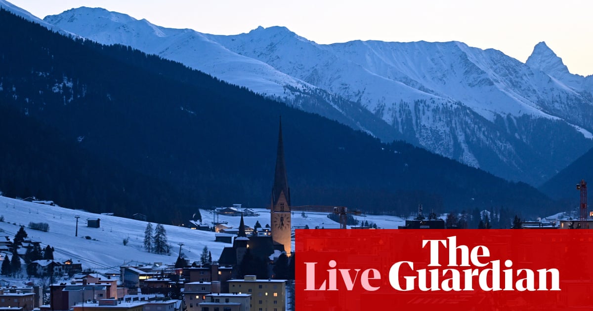 Davos: Trump to address WEF amid Greenland standoff after ‘minor electrical issue’ on Air Force One – live updates | Business