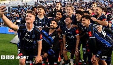 Auckland FC players take a selfie